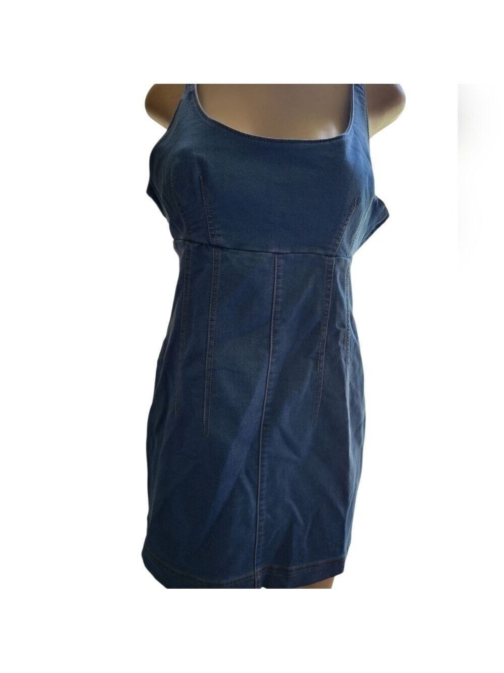 No Boundaries Blue Denim Overralls Dress